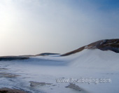 Resonant  sand Bay   in sunset