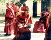 Photo of Lamas in Tibet