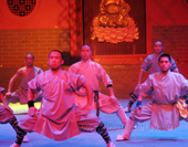 The Picture of Monks in Shaolin Temple