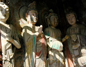 The Photo of Buddhas in Maijishan Grottoes