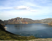 Cloudy Tianchi Lake 