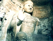 The Picture of Buddha at Yungang Grottoes