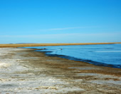 Overlook the Beautiful Qinghai Lake