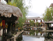 The Picture of Houses at Lijiang City