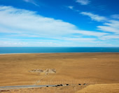 The Beautiful Sky and Land at Qinghai Lake