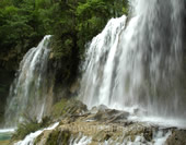 Jiuzhaigou's Waterfall