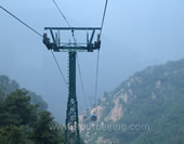 The Cable Car of Tai Mountain