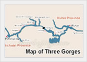 Map of Three Gorges